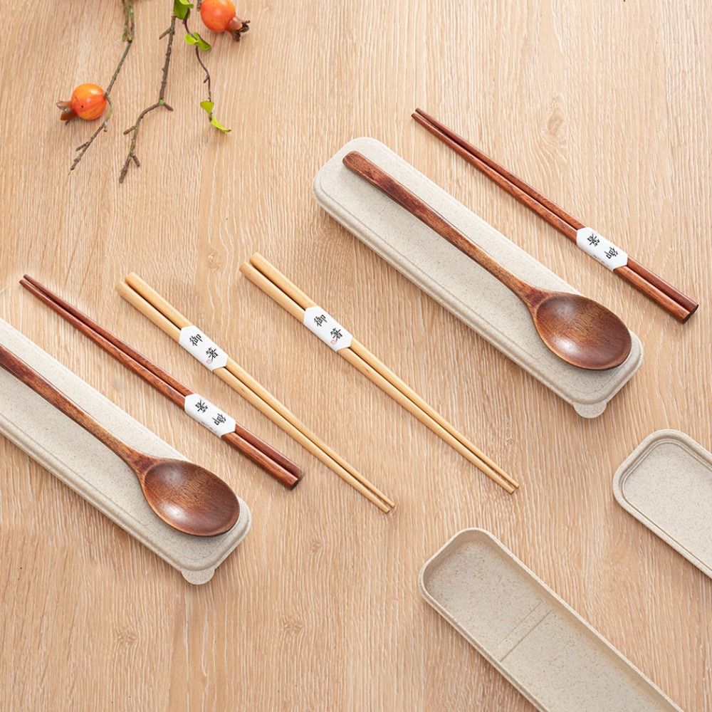 Zestaw na piknik: drewniane pa – Bamboo Cutlery Travel recenzja i cena