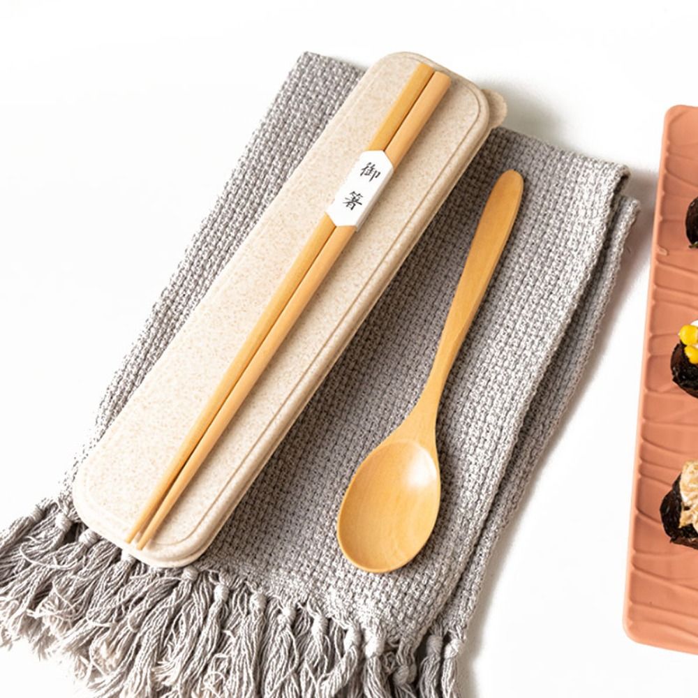 Zestaw na piknik: drewniane pa – Bamboo Cutlery Travel recenzja i cena