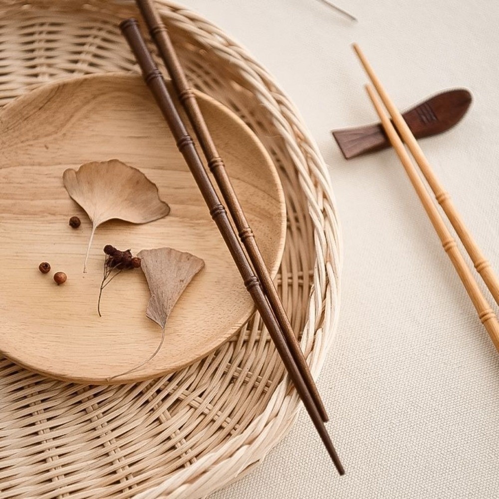 1 Para Wysokiej Jakości Retro  – Bamboo Cutlery Travel recenzja i cena