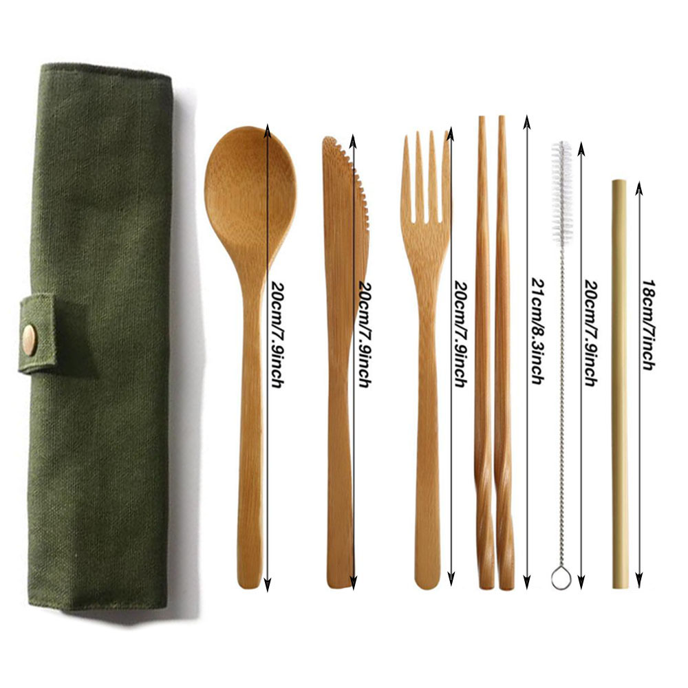 Zestaw sztućców bambusowych wi – Bamboo Cutlery Travel recenzja i cena