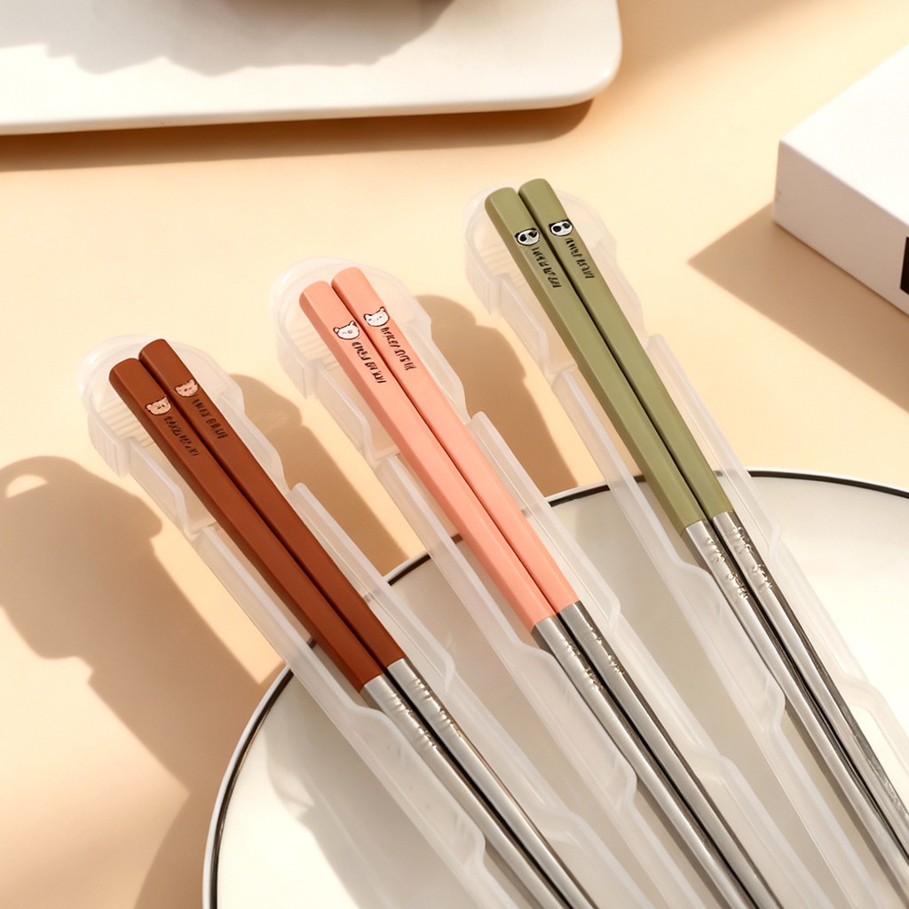 1 Para Przenośnych Pałeczek ze – Bamboo Cutlery Travel recenzja i cena